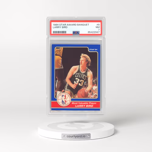 1984 Star Award Banquet #8 Larry Bird (PSA 7 NM)