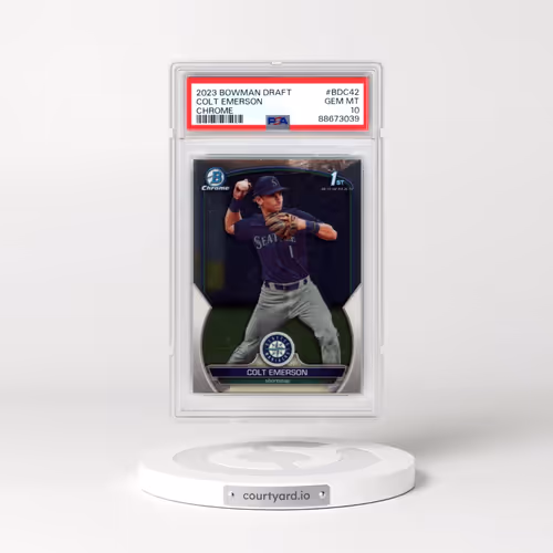 2023 Bowman Draft #BDC42 Colt Emerson - Chrome (PSA 10 GEM MINT)