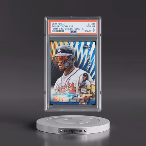 2024 Topps Finest Future So Bright #FSB4 Ronald Acuna Jr. - Blue Refractor (PSA 10 GEM MINT)