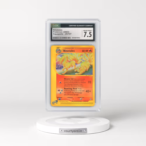 2003 Aquapolis #25/147 Ninetales (CGC 7.5 NM+)