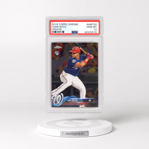 2018 Topps Chrome Update #HMT55 Juan Soto (PSA 10 GEM MINT)