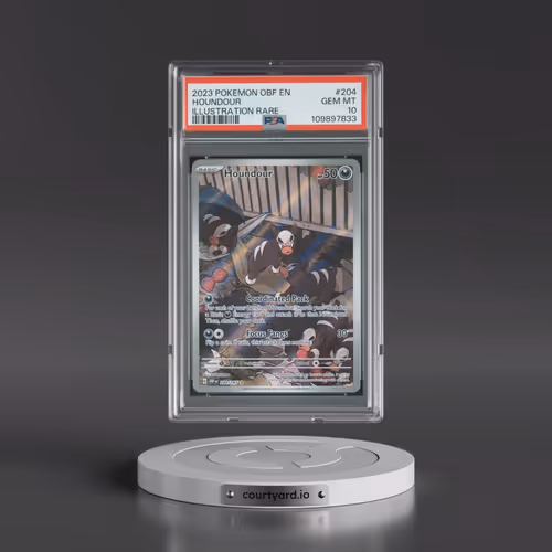 2023 Pokémon Obf EN-Obsidian Flames #204 Houndour - Illustration Rare (PSA 10 GEM MINT)