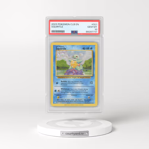 2023 Pokémon Clb-Trading Card Game Classic Blastoise & Suicune EX Deck #001 Squirtle (PSA 10 GEM MINT)