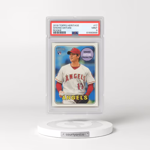 2018 Topps Heritage #17 Shohei Ohtani - Rookie (PSA 9 MINT)