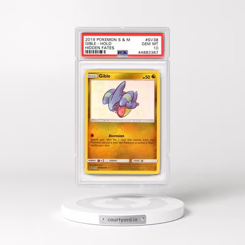 2019 Hidden Fates #SV38 Gible - Holo (PSA 10 GEM MINT)