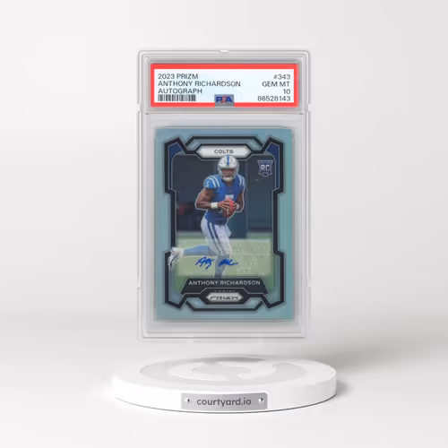 2023 Panini Prizm #343 Anthony Richardson - Autograph (PSA 10 GEM MINT)