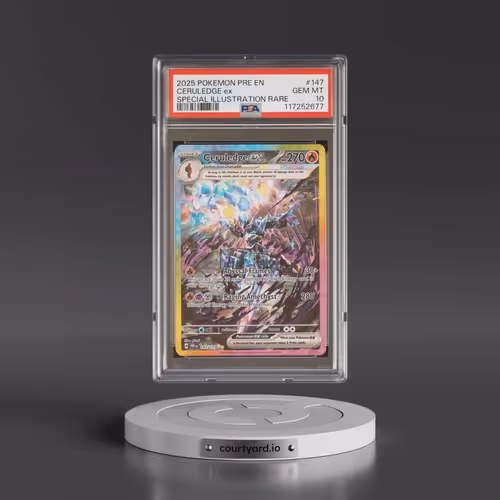 2025 Pokémon Pre EN-Prismatic Evolutions #147 Ceruledge EX - Holo Special Illustration Rare (PSA 10