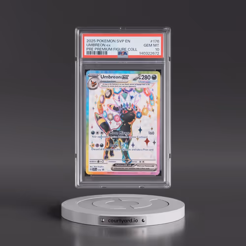 2025 Pokémon Svp EN-SV Black Star Promo #176 Umbreon EX - Holo Prismatic Evolutions Premium Figure C