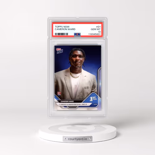 2025 Topps Now #D1 Cameron Ward (PSA 10 GEM MINT)