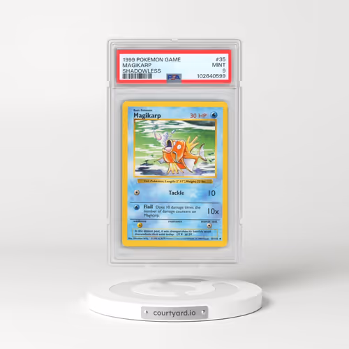 1999 Pokémon Game #35 Magikarp - Shadowless (PSA 9 MINT)