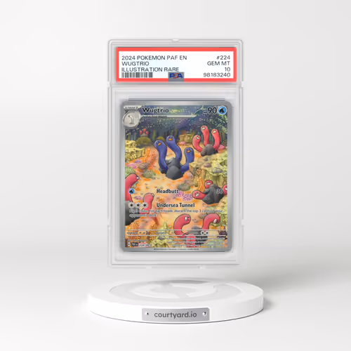 2024 Pokémon Paf EN-Paldean Fates #224 Wugtrio - Illustration Rare (PSA 10 GEM MINT)