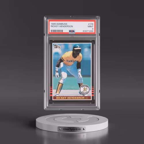 1985 Donruss #176 Rickey Henderson (PSA 9 MINT)