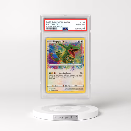 2020 Pokémon Sword & Shield Vivid Voltage #138 Rayquaza (PSA 10 GEM MINT)