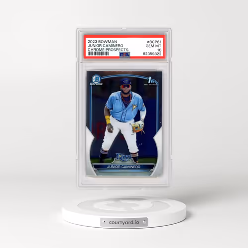 2023 Bowman Chrome Prospects #BCP61 Junior Caminero (PSA 10 GEM MINT)