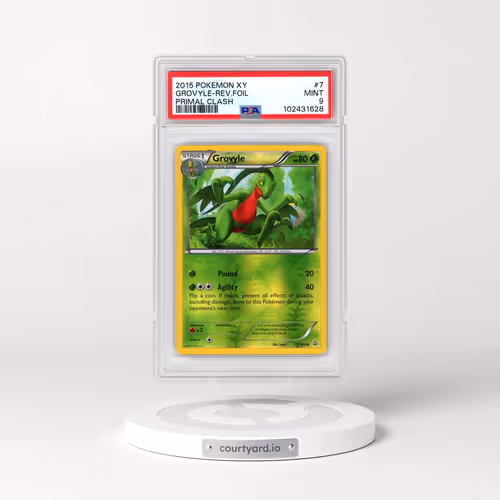 2015 Pokémon XY Primal Clash #7 Grovyle - Reverse Foil (PSA 9 MINT)