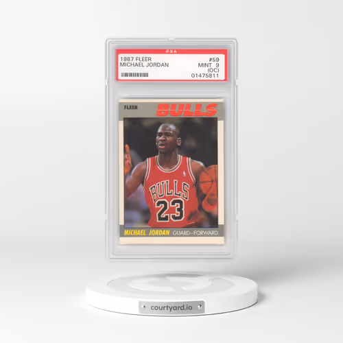 1987 Fleer #59 Michael Jordan (PSA 9 MINT)
