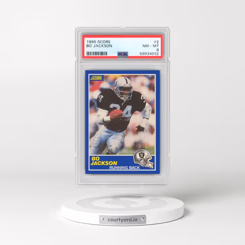 1989 Score #2 Bo Jackson (PSA 8 NM-MT)