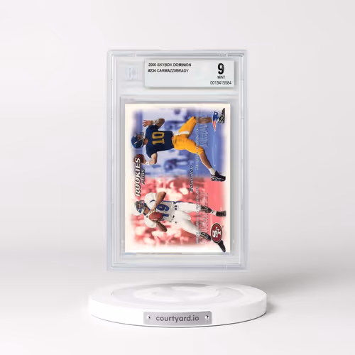 2000 Skybox Dominion #234 Giovanni Carmazzi/Tom Brady (BGS 9 MINT)