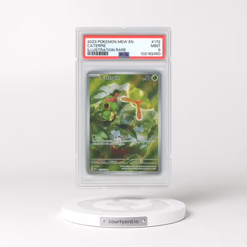 2023 Pokémon Mew EN-151 #172 Caterpie - Illustration Rare (PSA 9 MINT)