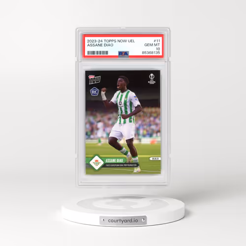 2023 Topps Now UEFA Europa League #11 Assane Diao (PSA 10 GEM MINT)