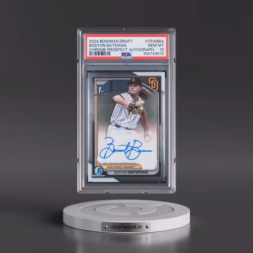 2024 Bowman Draft Chrome Prospect Autographs #CPABBA Boston Bateman (PSA 10 GEM MINT)