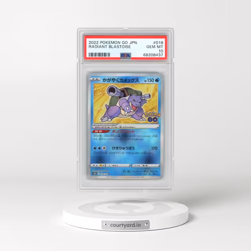 2022 Pokémon Go #018 Radiant Blastoise - Holo (PSA 10 GEM MINT)