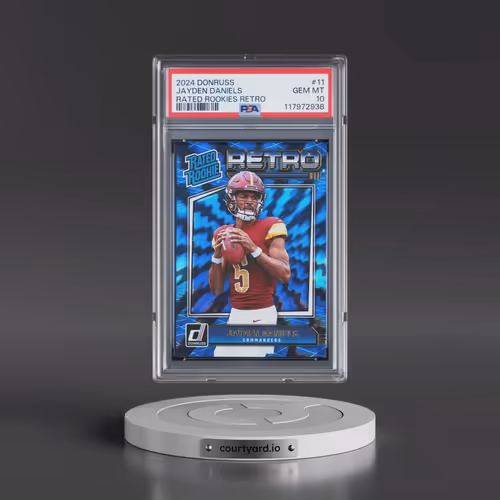 2024 Panini Donruss Rated Rookies Retro #11 Jayden Daniels (PSA 10 GEM MINT)