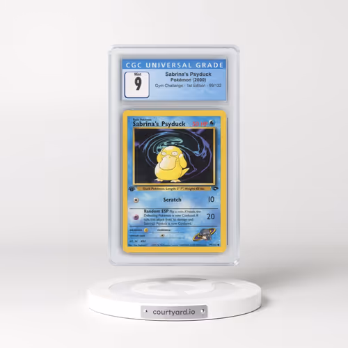 2000 Gym Challenge #99/132 Sabrina's Psyduck - 1st Edition 1st Edition (CGC 9 MINT)