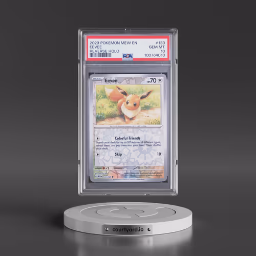 2023 Pokémon Mew EN-151 #133 Eevee - Reverse Holo (PSA 10 GEM MINT)