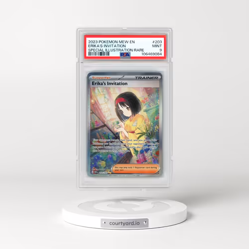 2023 Pokémon Mew EN-151 #203 Erika's Invitation - Special Illustration Rare (PSA 9 MINT)
