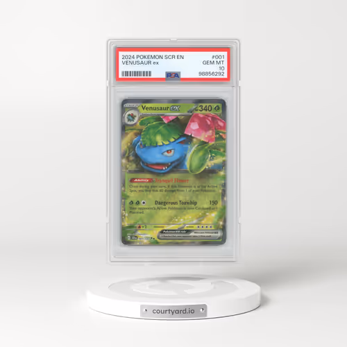 2024 Pokémon Scr EN-Stellar Crown #001 Venusaur EX - Holo (PSA 10 GEM MINT)