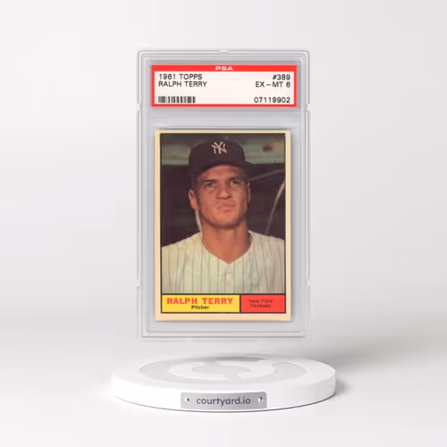 1961 Topps #389 Ralph Terry (PSA 6 EX-MT)
