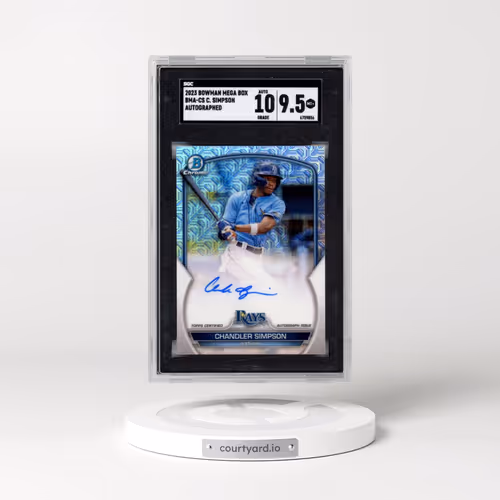 2023 Bowman Mega Box #BMA-CS Chandler Simpson - Auto. (SGC 9.5 MINT+)
