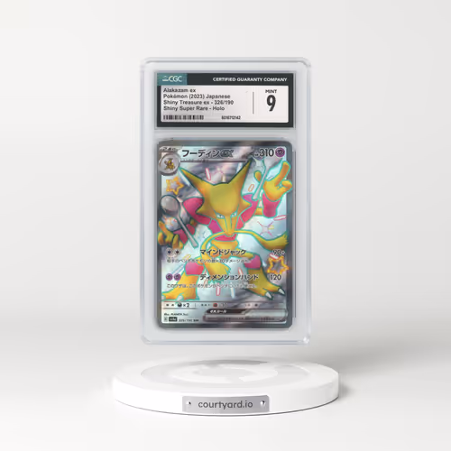 2023 Pokémon Sv4a-Shiny Treasure EX #326 Alakazam EX - Holo Ssr (CGC 9 MINT)