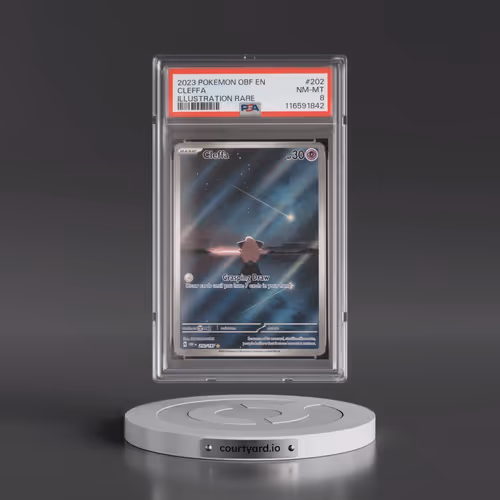 2023 Pokémon Obf EN-Obsidian Flames #202 Cleffa - Illustration Rare (PSA 8 NM-MT)
