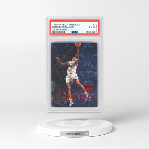 1999 Skybox Premium #79 Cedric Ceballos - Star Rubies (PSA 6 EX-MT)