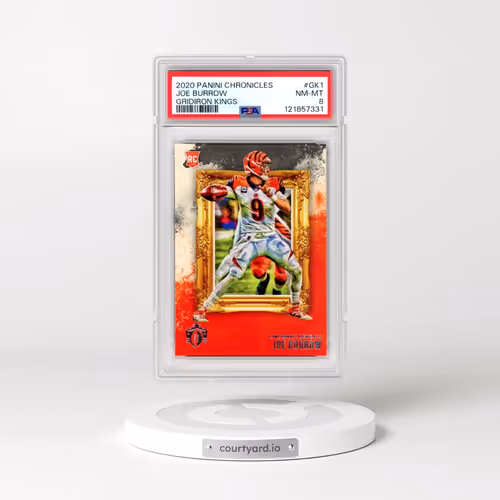 2020 Panini Chronicles Gridiron Kings #GK1 Joe Burrow (PSA 8 NM-MT)
