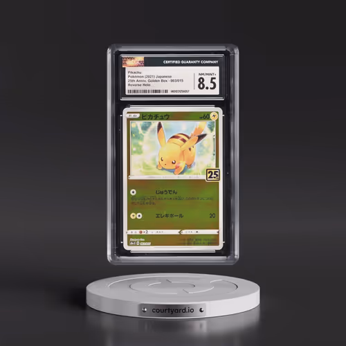 2021 25th Anniversary Golden Box - S8a-G #003/015 Pikachu - Reverse Holo (CGC 8.5 NM-MT+)