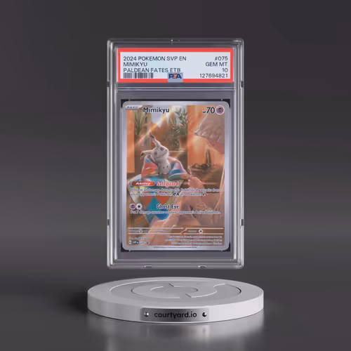 2024 Pokémon Svp EN-SV Black Star Promo #075 Mimikyu - Paldean Fates Elite Trainer Box (PSA 10 GEM M