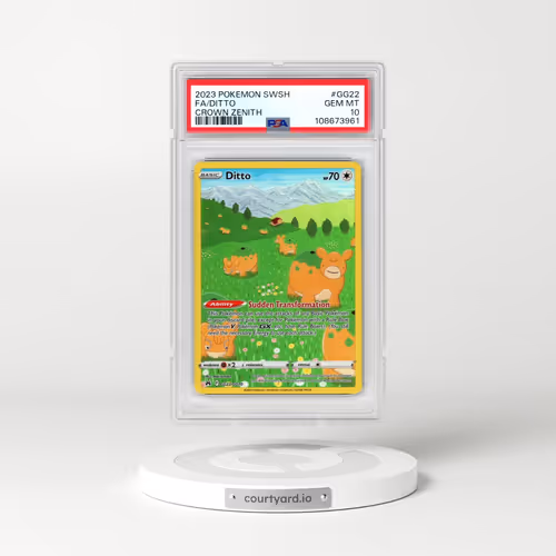 2023 Pokémon Sword and Shield Crown Zenith #GG22 Ditto - Full Art (PSA 10 GEM MINT)