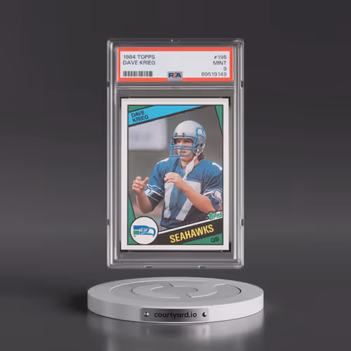 1984 Topps #195 Dave Krieg (PSA 9 MINT)