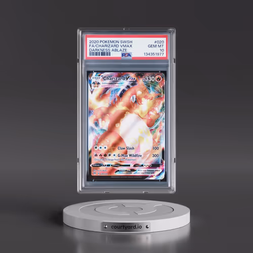 2020 Pokémon Sword & Shield Darkness Ablaze #020 Charizard Vmax - Full Art (PSA 10 GEM MINT)