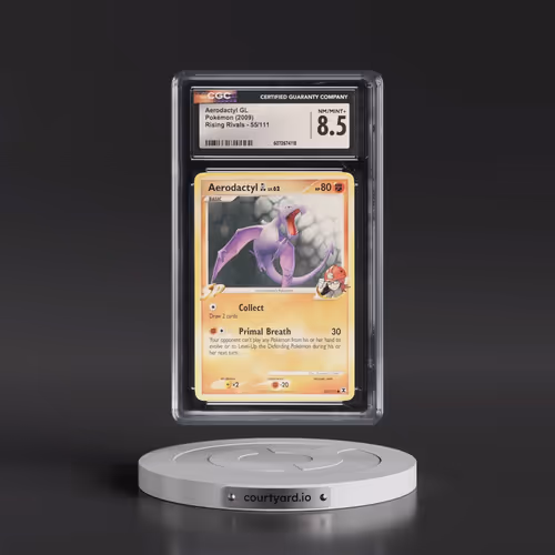 2009 Rising Rivals #55/111 Aerodactyl GL (CGC 8.5 NM-MT+)