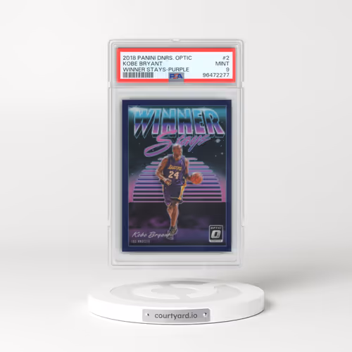 2018 Panini Donruss Optic Winner Stays #2 Kobe Bryant - Purple (PSA 9 MINT)