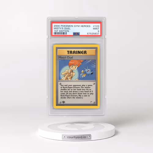 2000 Pokémon Gym Heroes #123 Misty's Duel - 1st Edition (PSA 9 MINT)