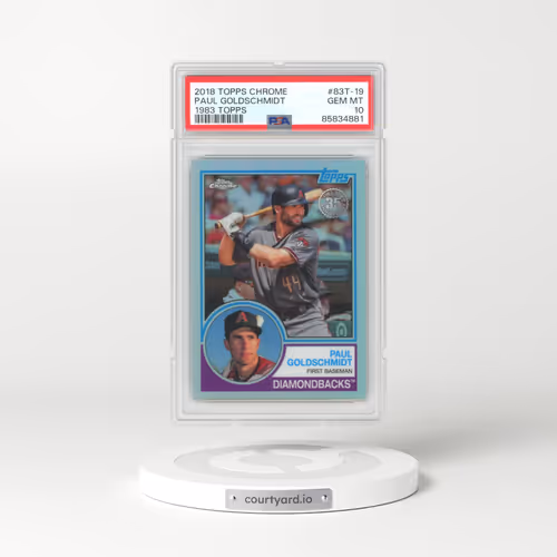 2018 Topps Chrome #83T-19 Paul Goldschmidt - 1983 Topps (PSA 10 GEM MINT)