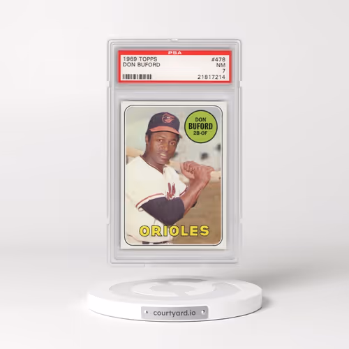 1969 Topps #478 Don Buford (PSA 7 NM)