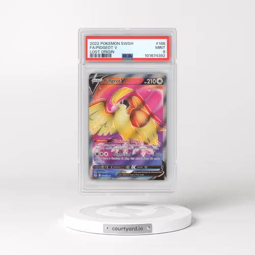 2022 Pokémon Sword & Shield Lost Origin #188 Pidgeot V - Holo Full Art (PSA 9 MINT)