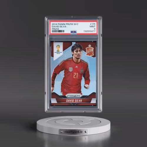 2014 Panini Prizm World Cup #175 David Silva - Prizm (PSA 9 MINT)