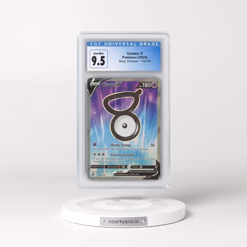 2022 Silver Tempest #176/195 Unown V - Ultra Rare Holo (CGC 10 GEM MINT)